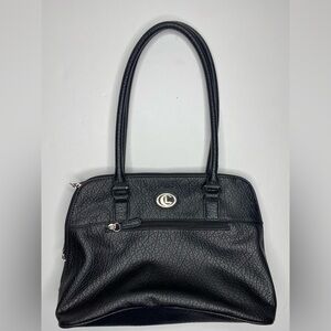 Carol Little Black Vegan Shoulder Bag EUC